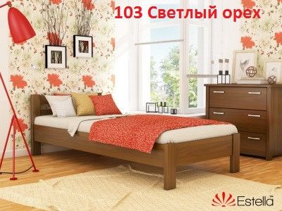 Ліжко дерев'яне Рената 80х190 Щит 1262290549 фото