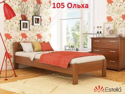 Ліжко дерев'яне Рената 80х190 Щит 1262290549 фото