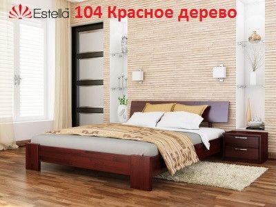 Ліжко дерев'яне Титан 120х190 Щит з лаковим покриттям та ортопедичними ламелями. 1262290553 фото