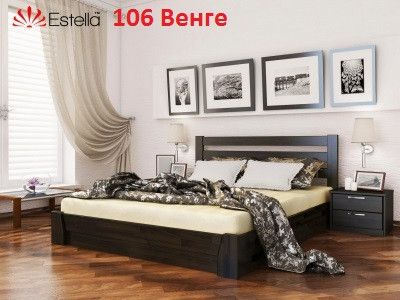 Ліжко дерев'яне Селена 160х200 Щит з ортопедичними ламелями та підйомним механізмом 1262584214 фото