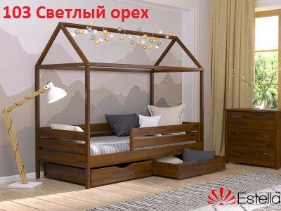 Ліжко дерев'яне Аммі 90х190 Щит 1262988154 фото
