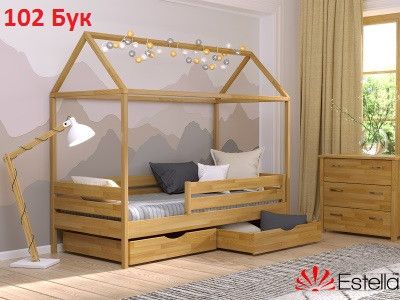 Ліжко дерев'яне Аммі 90х190 Щит 1262988154 фото