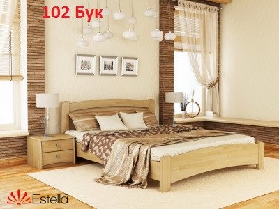 Ліжко дерев'яне Венеція Люкс 140х190 Щит 1263113667 фото