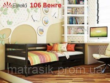 Кровать деревянная Нота 80х190 Буковый щит, Усиленный (ламели через 2,5см), 106 (венге) 1620535454 фото