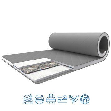 Топпер Sky Gray-White 65x180 fs-0849 фото