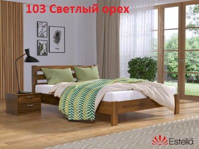 Ліжко дерев'яне Рената Люкс 180х190 Щит 1267125137 фото