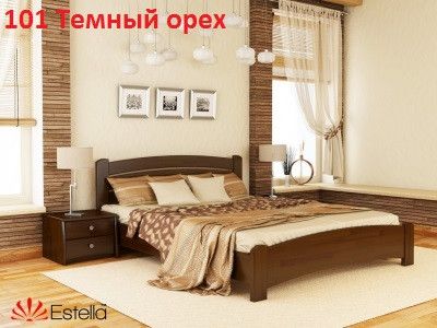 Кровать деревянная Венеция Люкс 160х190 Щит 1263116090 фото